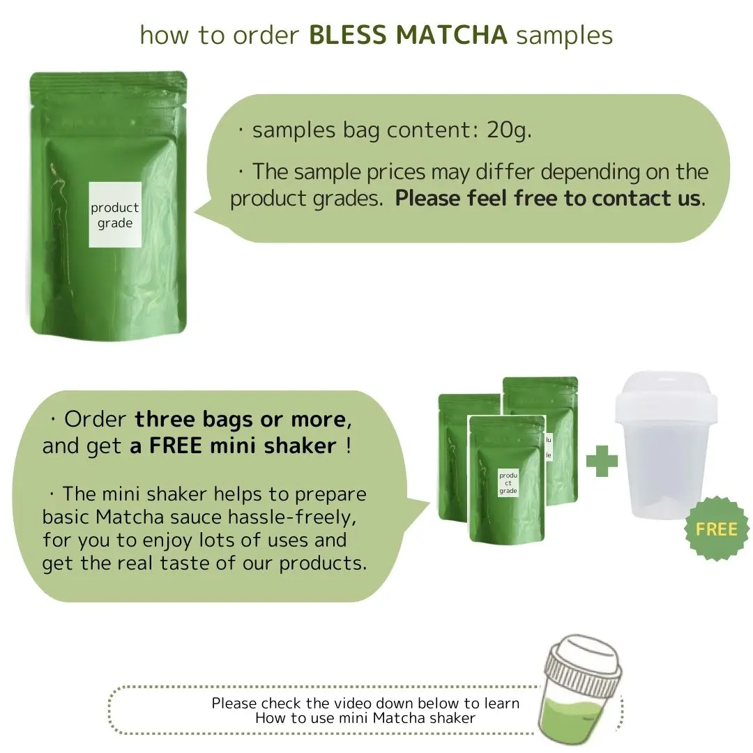 Japanese Ceremonial Grade Matcha Green Tea Powder Sample Bags - Halal ...