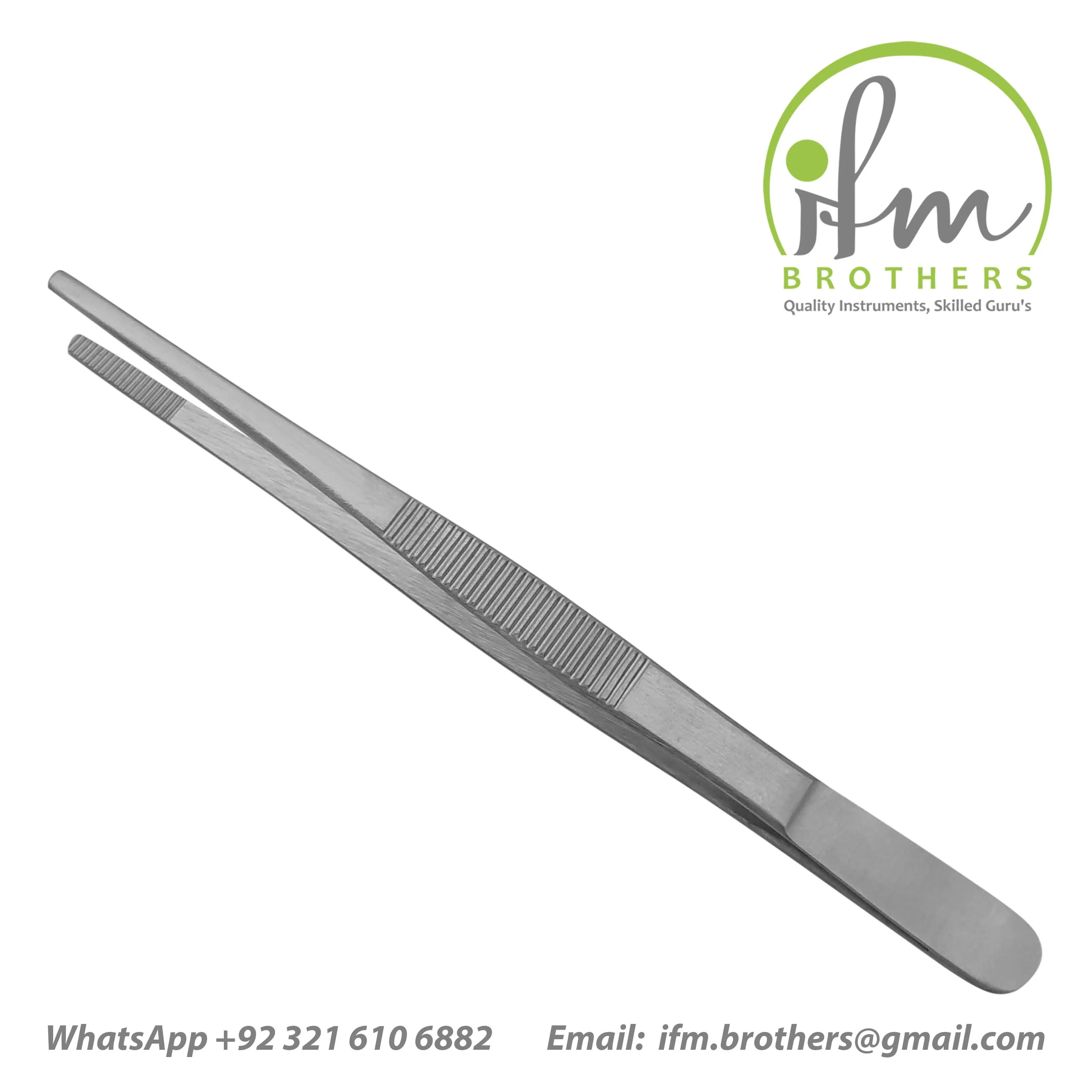 Medspo Dental Cotton Dressing Forceps – Stainless Steel Surgical Tweezers