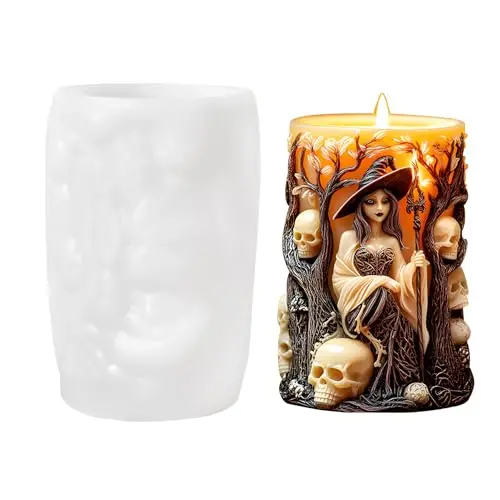 Witch Candle Silicone Mold