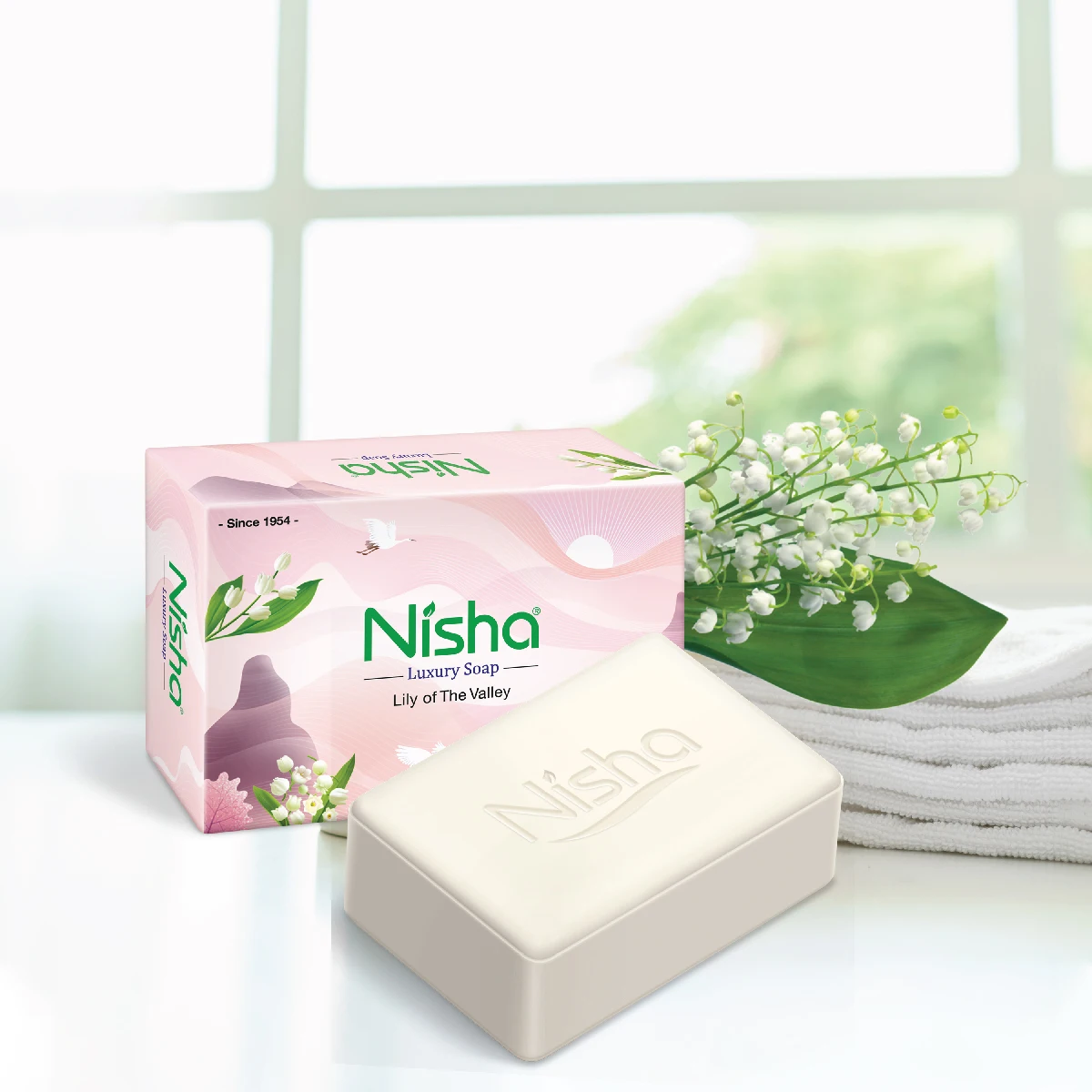 Nisha Luxury Soap Bar Lily Of The Valley For Soft & Beautiful Skin