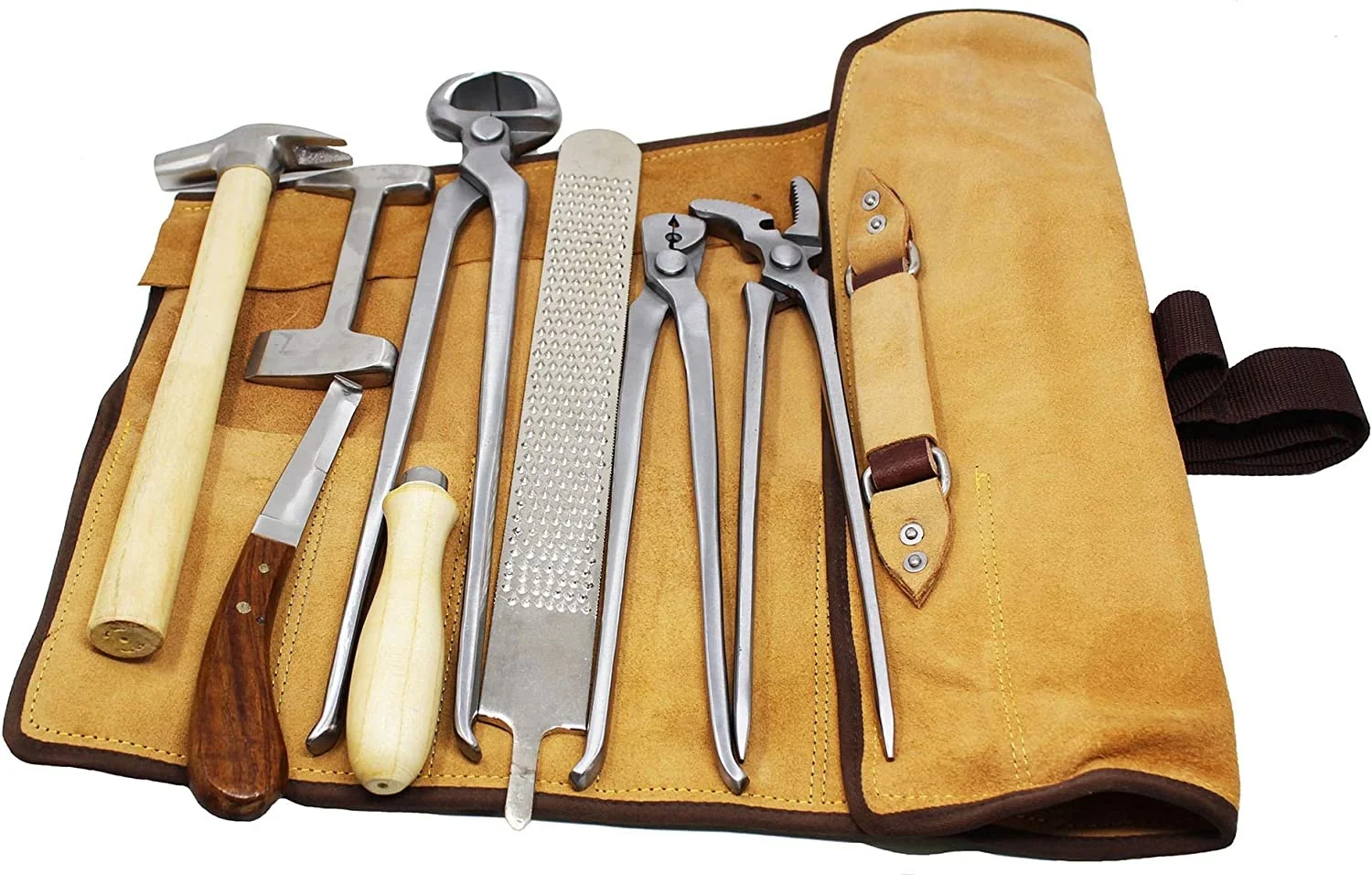 Professional Equine Horse Farrier Tool Kit Grooming Hoof Bot Shoe