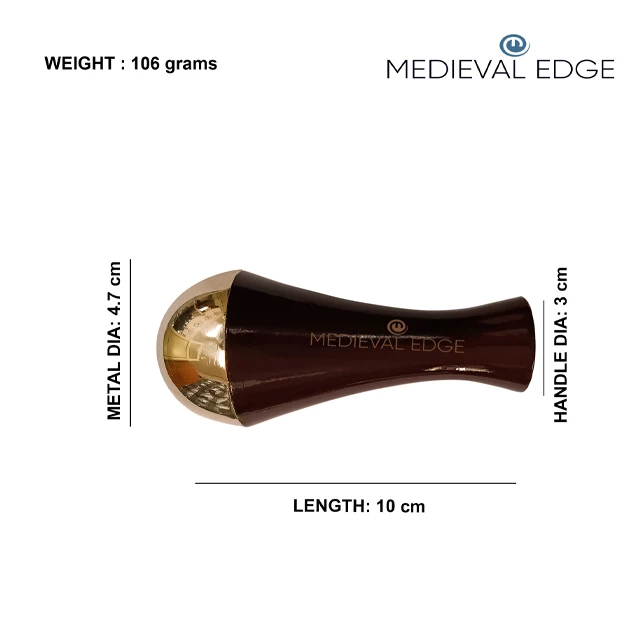 Tcm Palm Grip Kansa Wand Face Massager Tool With Ayurvedic Benefits For Face And Neck Massage