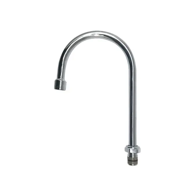 Single Pedal Valve & Swivel Gooseneck Spout Brass Foot Control Pedal