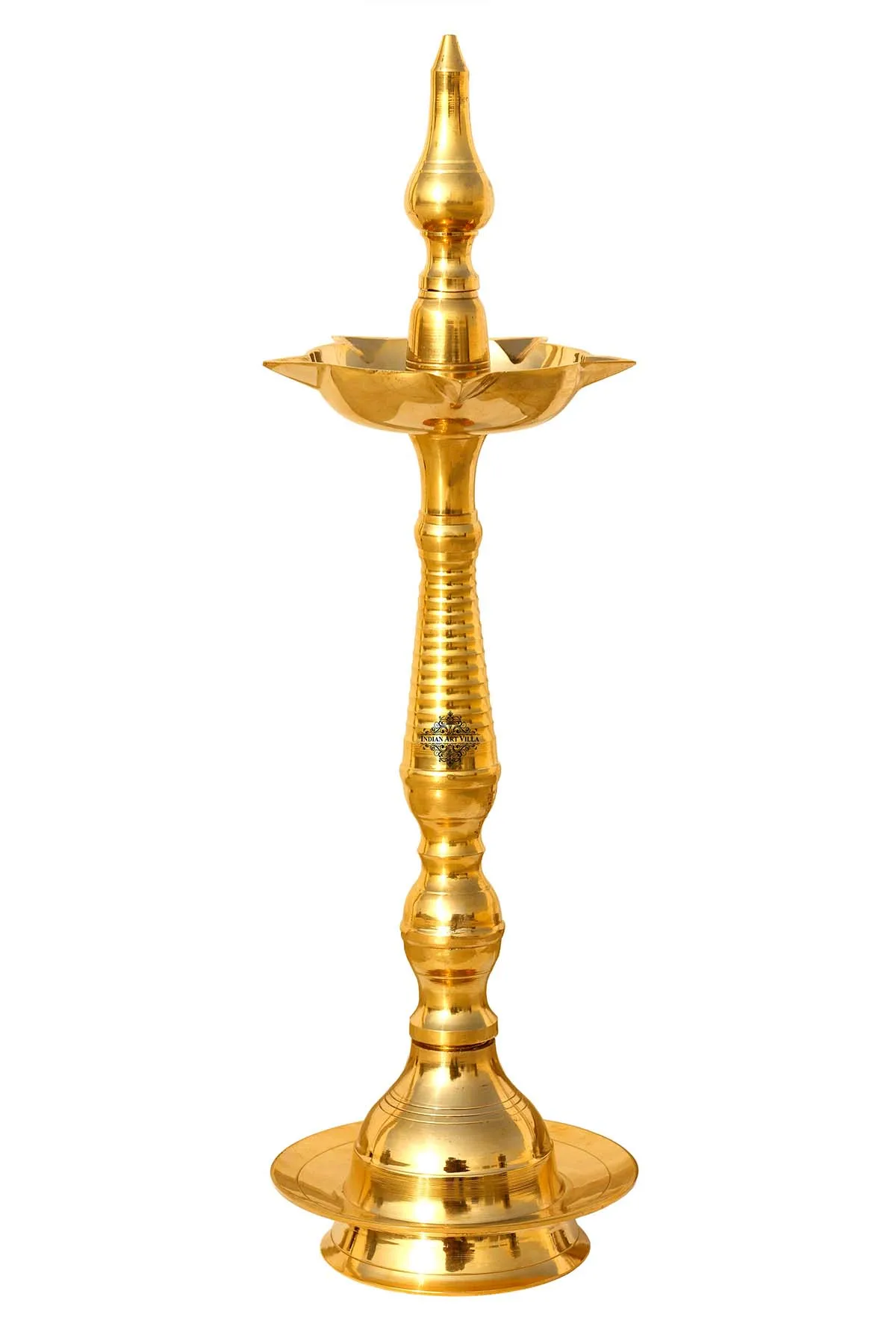 Indian Art Villa Pure Brass Stand/pillar Diya/deepak/lamp/lantern With ...