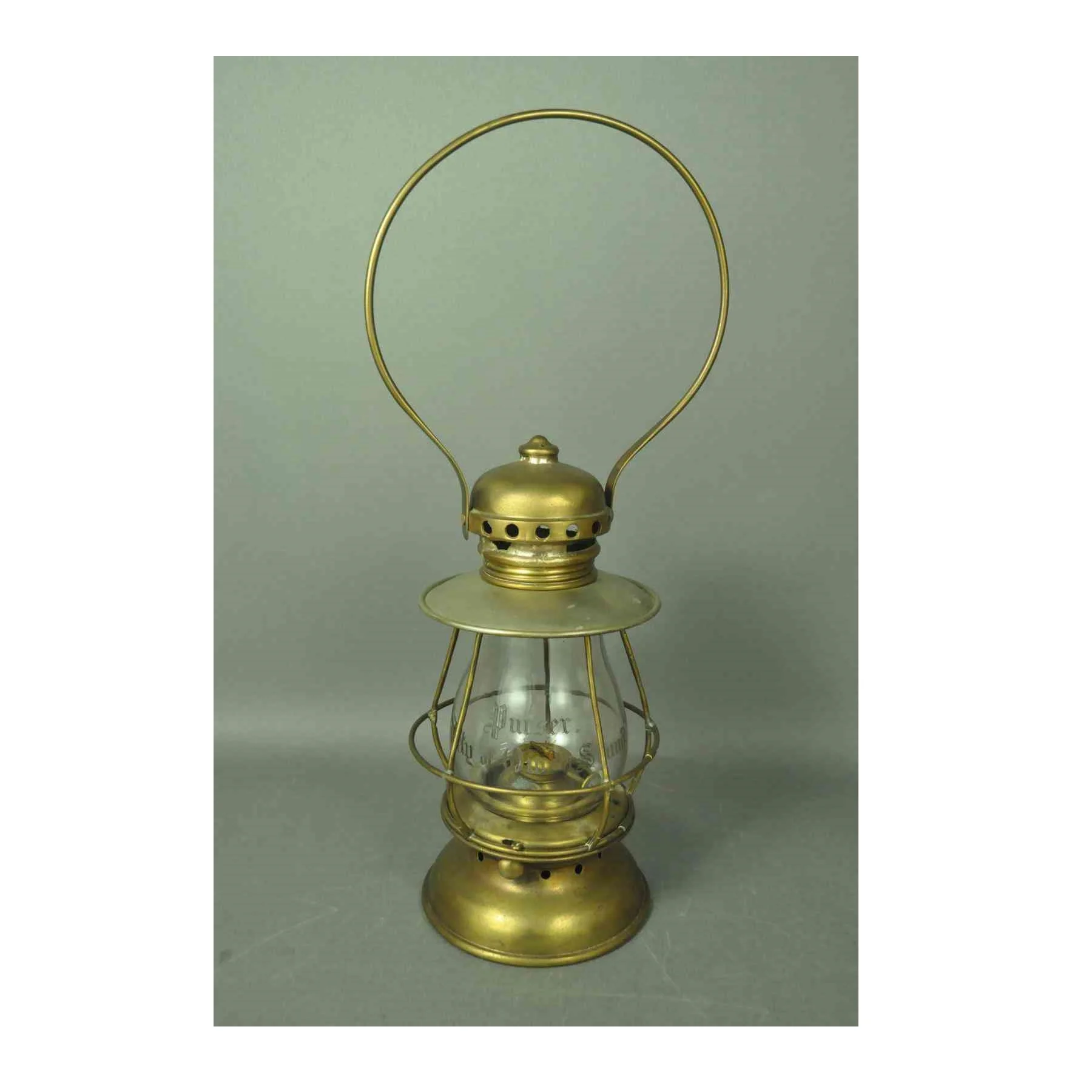 High Quality Brass Glass Kerosene Lamp Oil Lamp With Mirror Indoor And Outdoor Lighting Fixtures