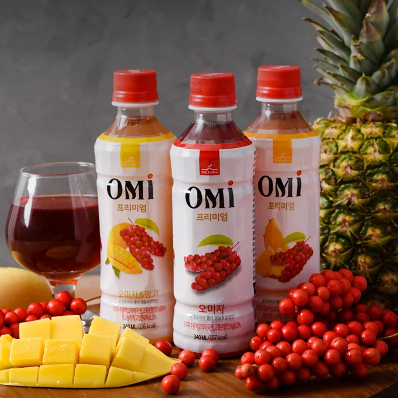 Korean Omi Premium Omija,Omija Mango,Omija Pineapple Fruit Beverage Juice No Sugar Schisandra