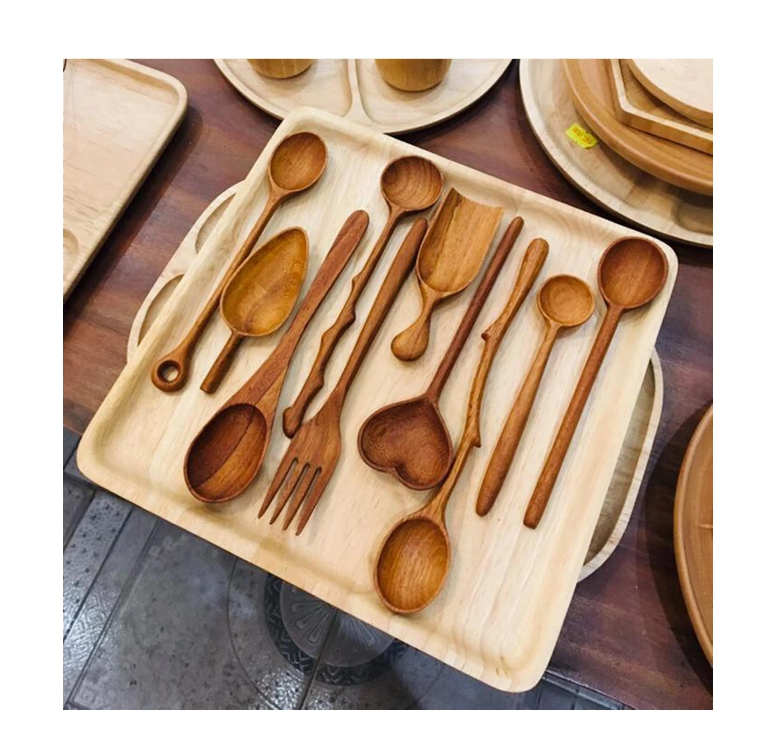 Leopard Print Cooking Utensils Handmade Pack Forever Spotted Premium Wood Kitchen Utensil Set