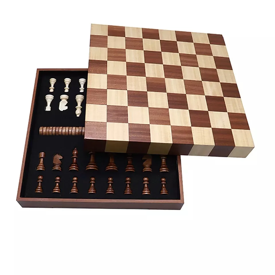 Metier Wooden Game Board Game Flying Chess Set For Promotion Gift Mini