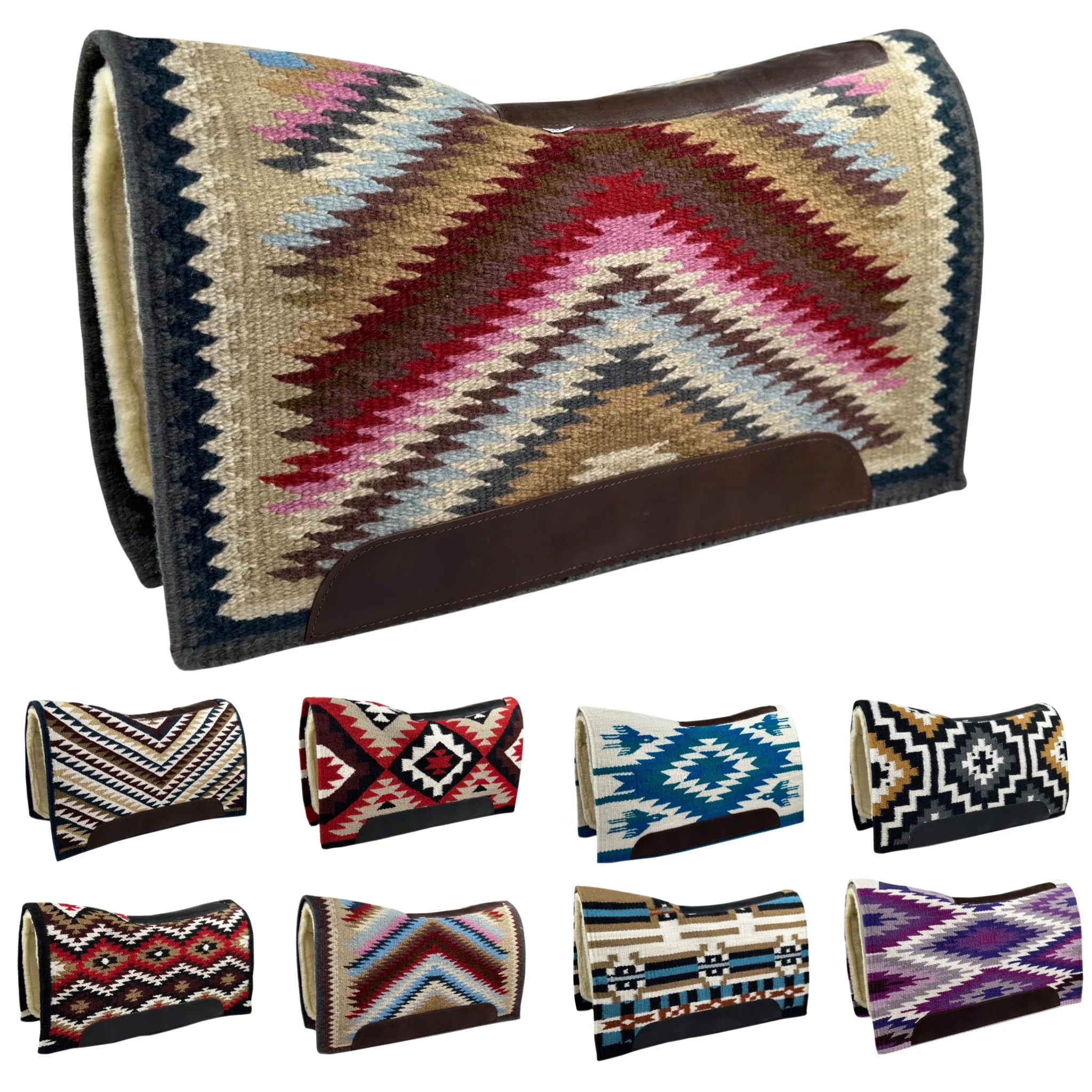 Best Design Hand Made Western Saddle Pad Made With New Zealand Wool And