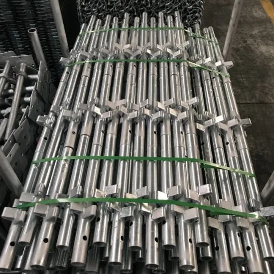 Q235 Hot Dip Steel Galvanized Scaffolding Kwiskatage Standard Vertical