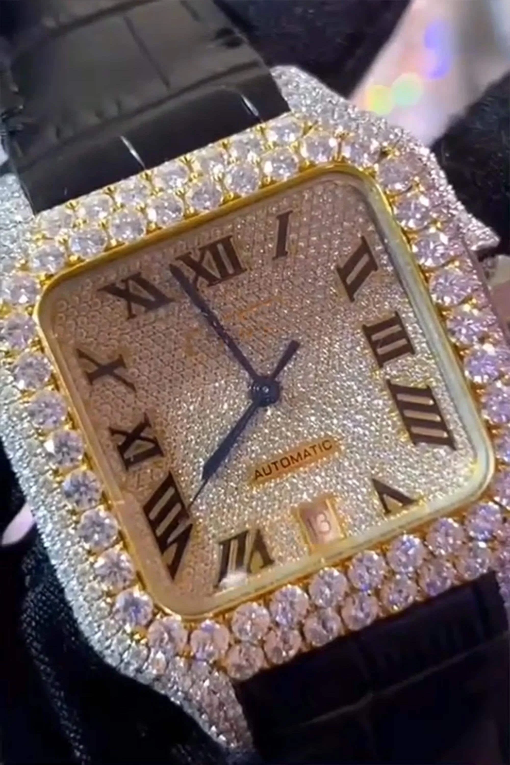 Tester Pass Big Face Mechanical Iced Out Vvs Iced Out Watch Buss Down ...