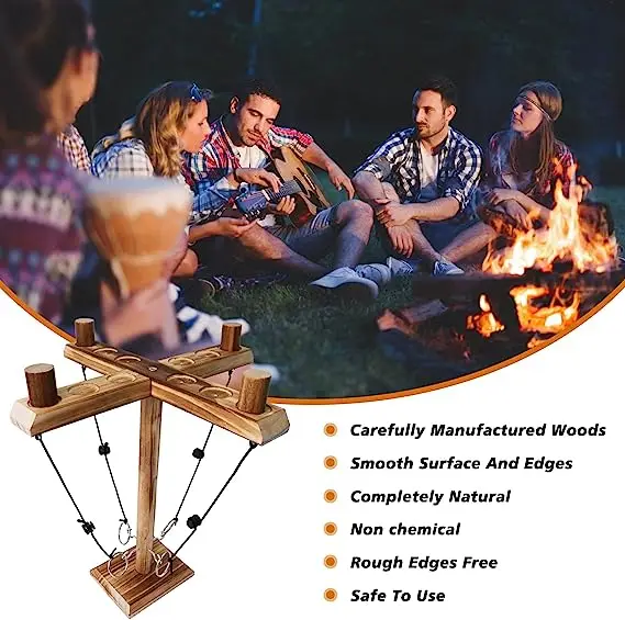 Hooks Ring Toss Game For Adults 4 Player Tik Tok Toy Hook And Ring Toss