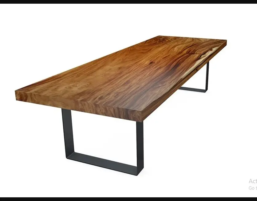 Suar Wood Dining Table Natural Finishing High Quality Solid Wood For