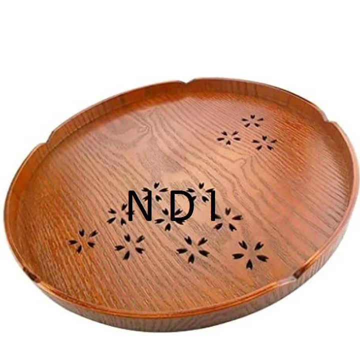 Decorative Wooden Tray Dining Table Top Serving Tray Snacks Pasta Or