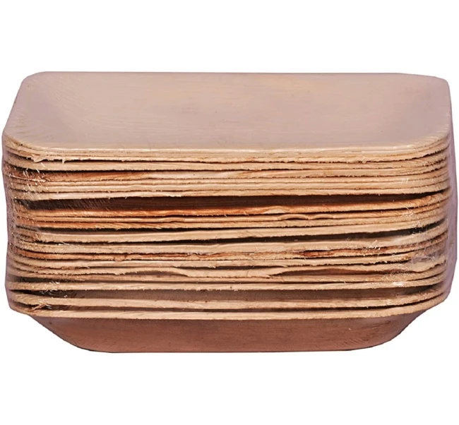 Areca Palm Leaf 11x7 Tray Ecofriendly Sustainable Biodegradable