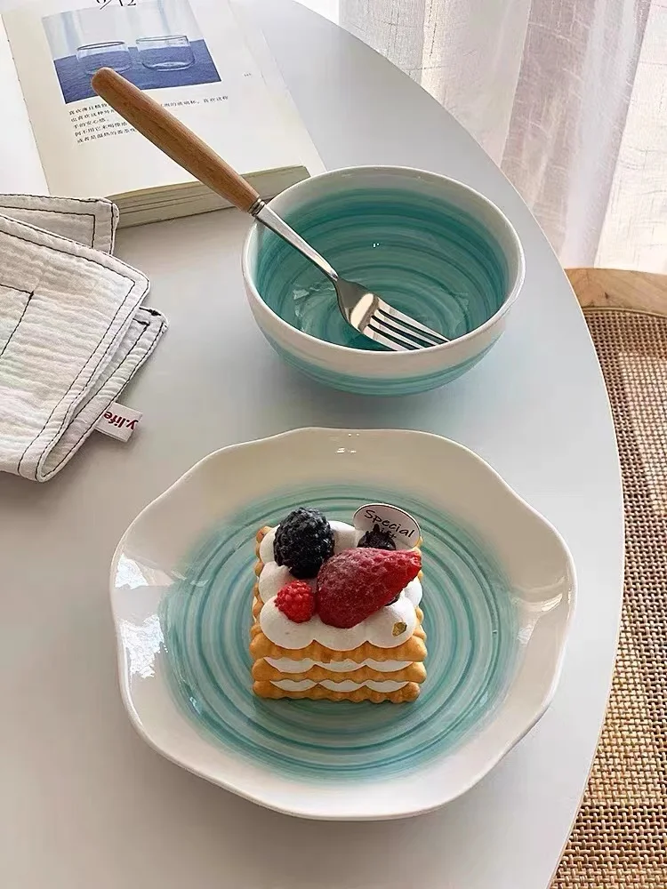 Personalized Luxury Dinnerware Custom Logo Home Restaurant Deep Plate