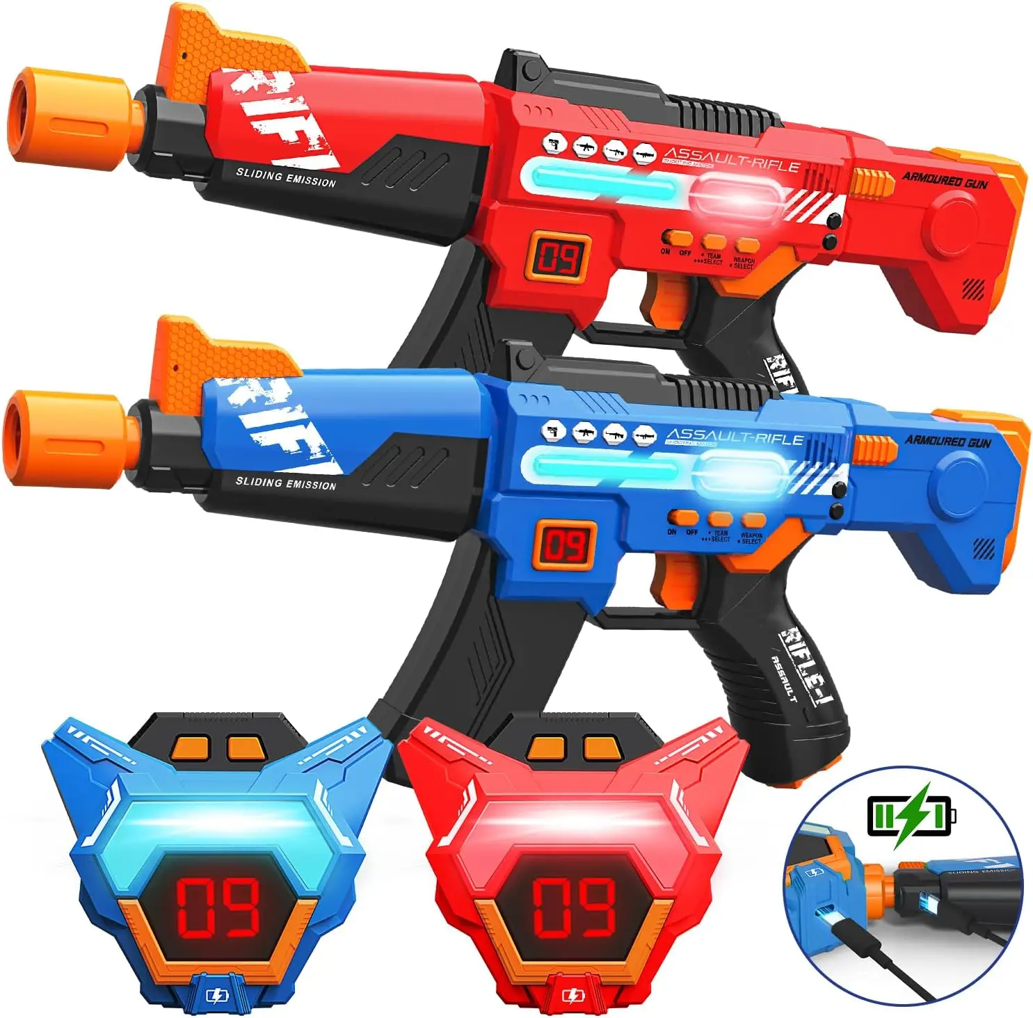 Rechargeable Laser Tag Set of 2