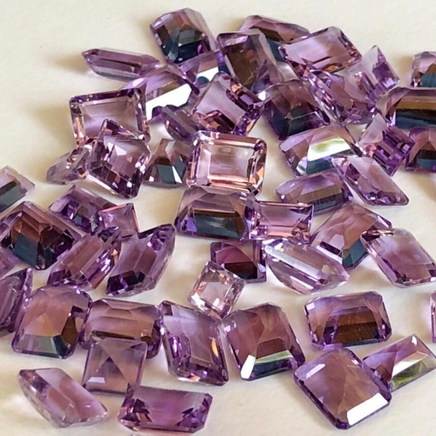 Natural Amethyst Lot Loose Stone For Making Jewelry Excellent Cut And