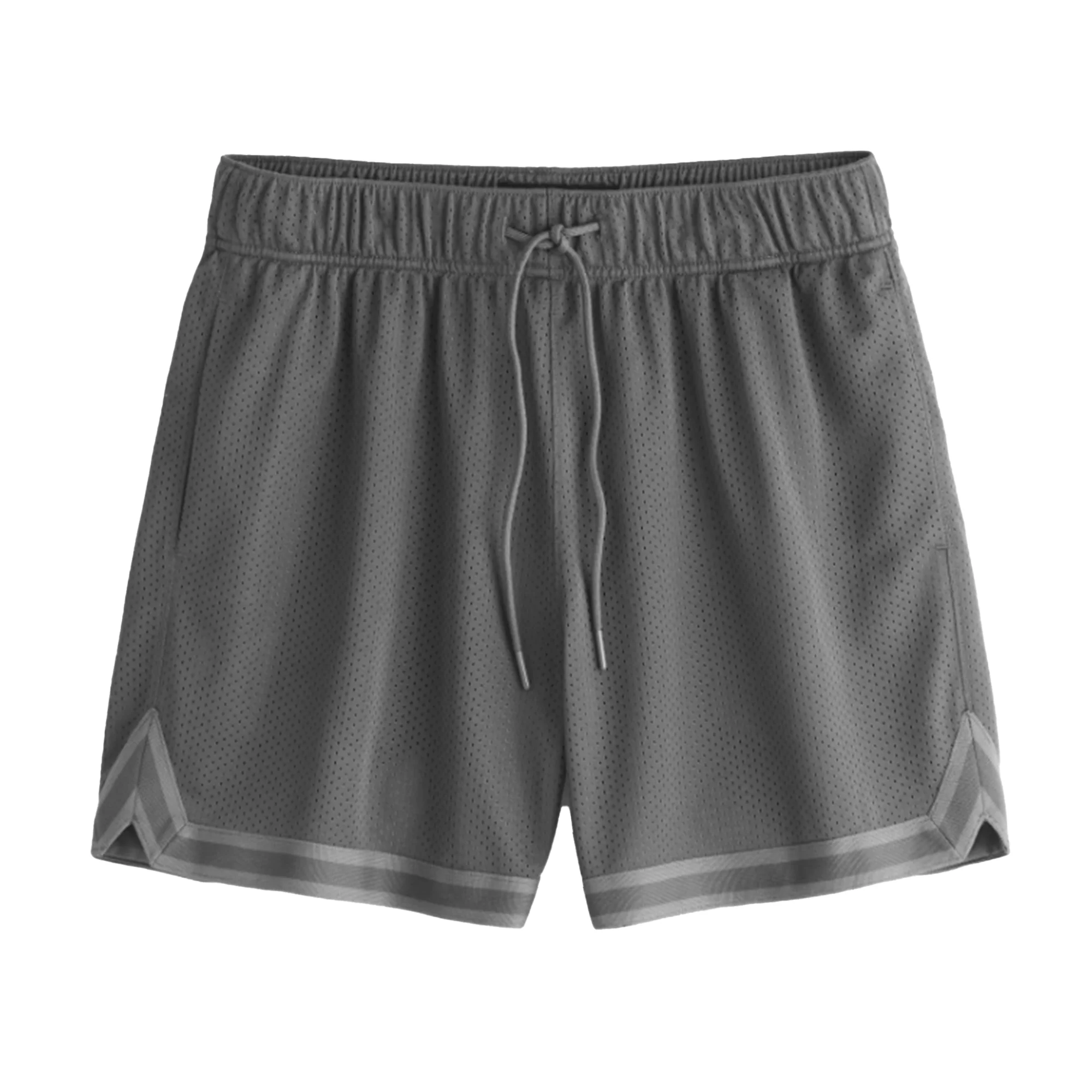 Blank Custom Logo Men's Double Layer Mesh Shorts Best Quality Solid ...