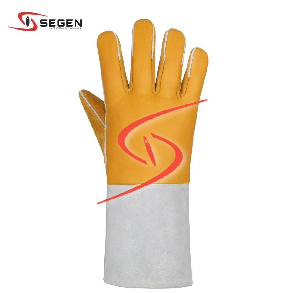 Top Grain Tig Welding And Plasma Cutting Gloves/argon Welding Gloves