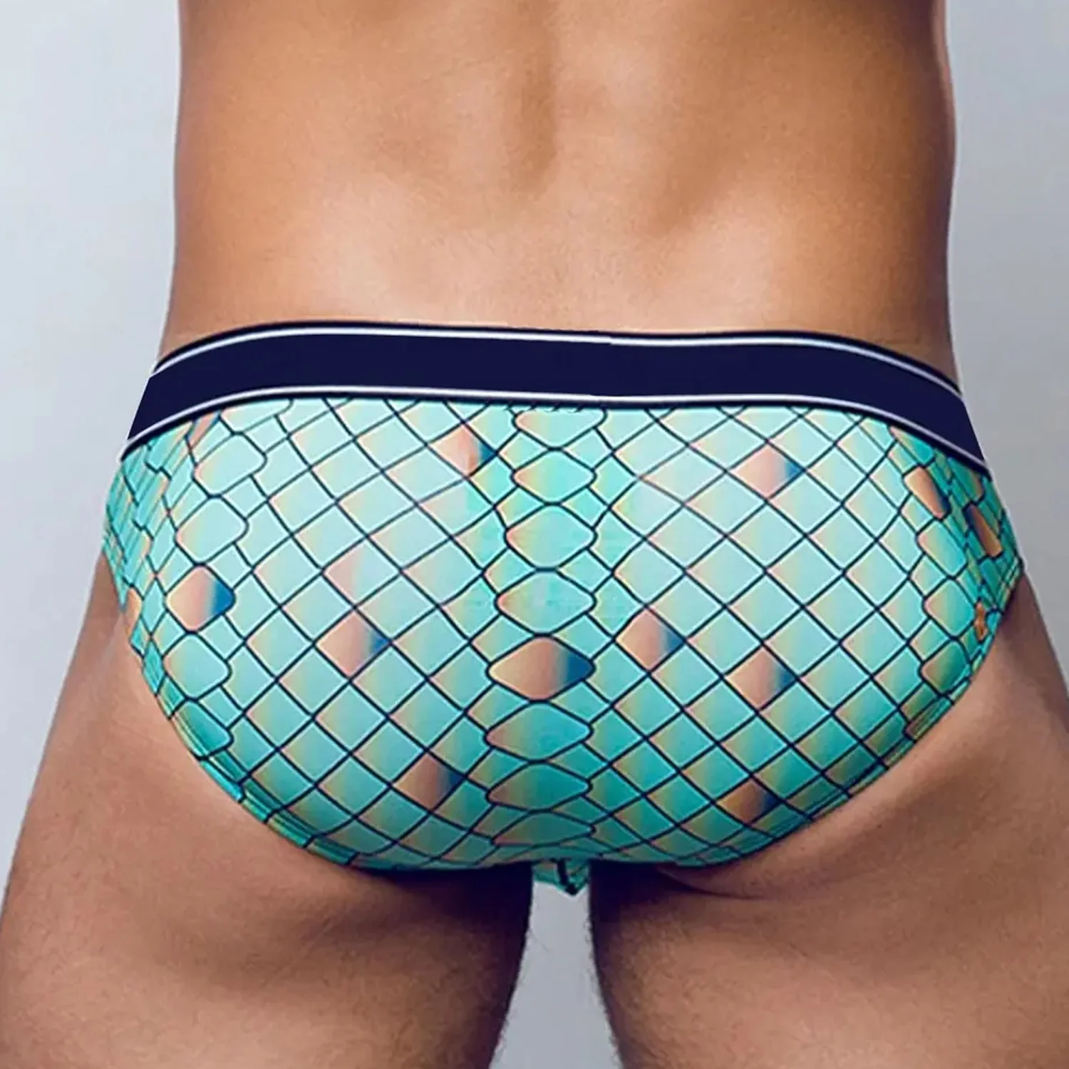 Personalized Logo Waistband Funny Print Men's Underwear Polyester