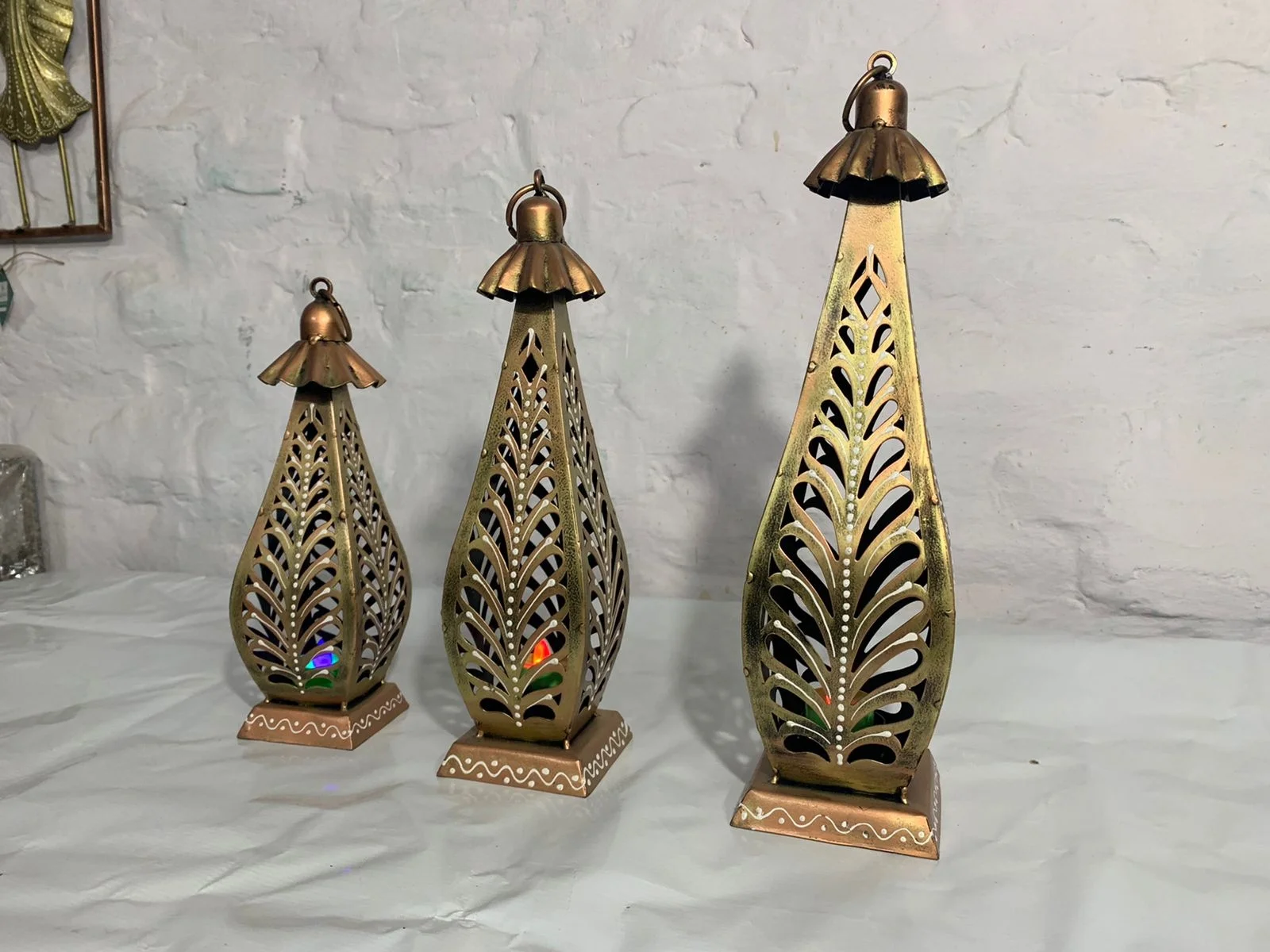 Antique Tealight Candle Holder Stand For Decoration Table Top Christmas Gifts Hanging Tlight