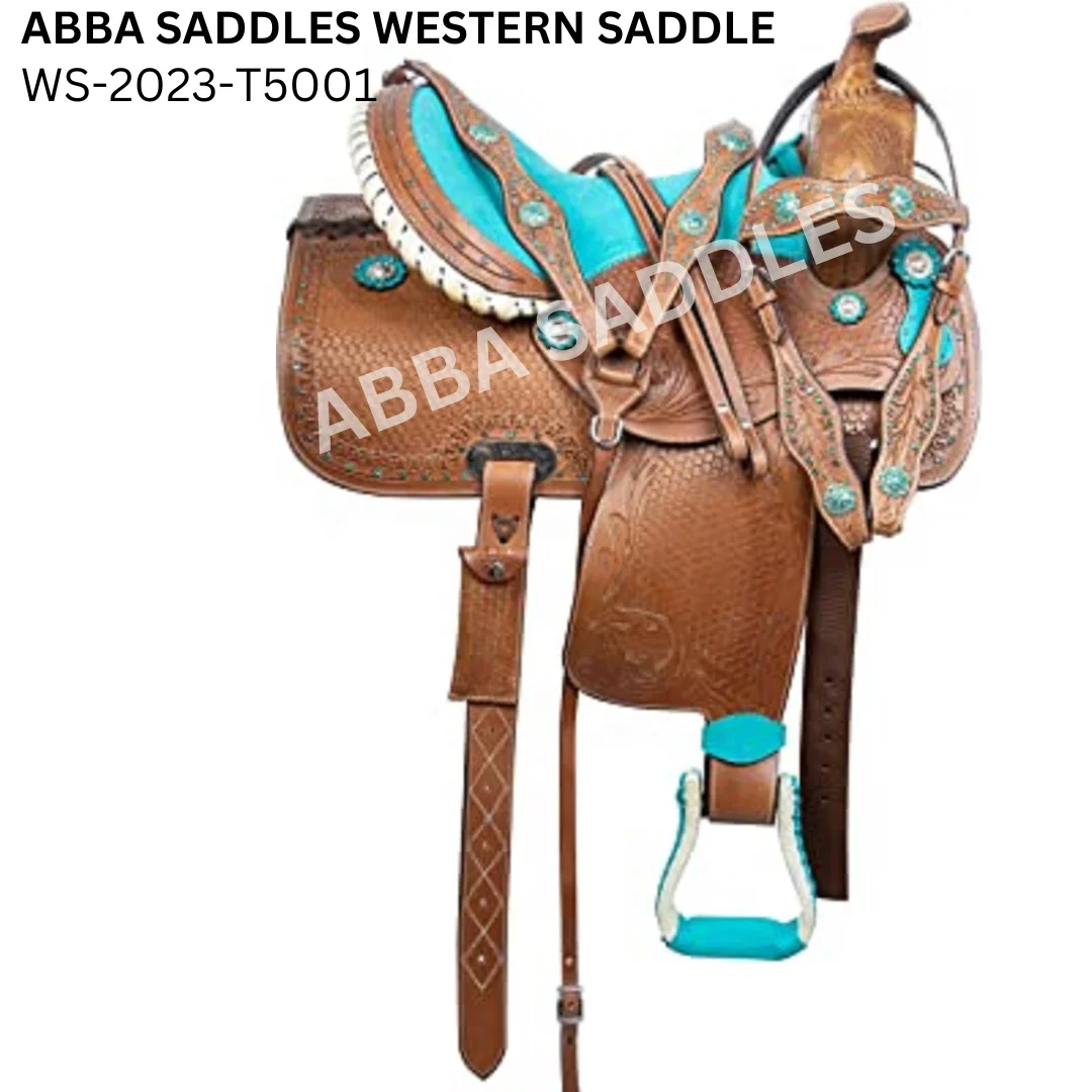 Western Carved Roping Trail Horse Saddle Handmade Horse Western Saddle