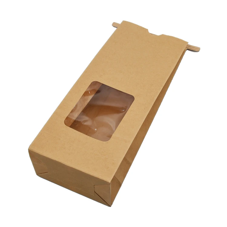 Custom Printed Eco Friendly Paper Bag Kraft Paper Bread Bags Sandwich ...