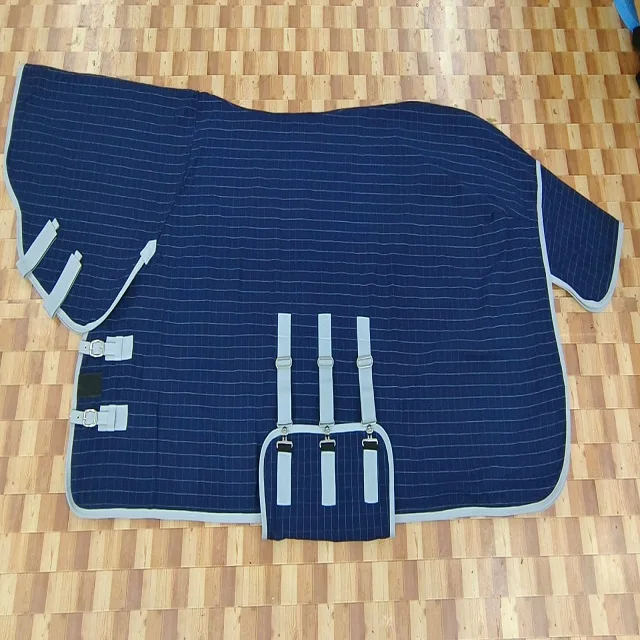 Allrounder Disc Closure Summer Turnout Navy Check Rug Heavy Weight