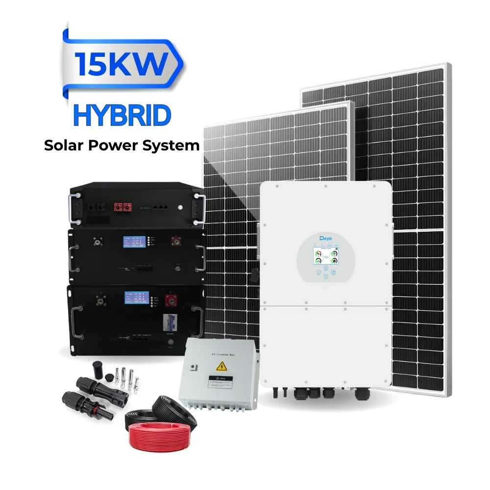 Fdb Solar Deye Solar Power System 15KW Hybrid Home Complete Package Set Solar ...