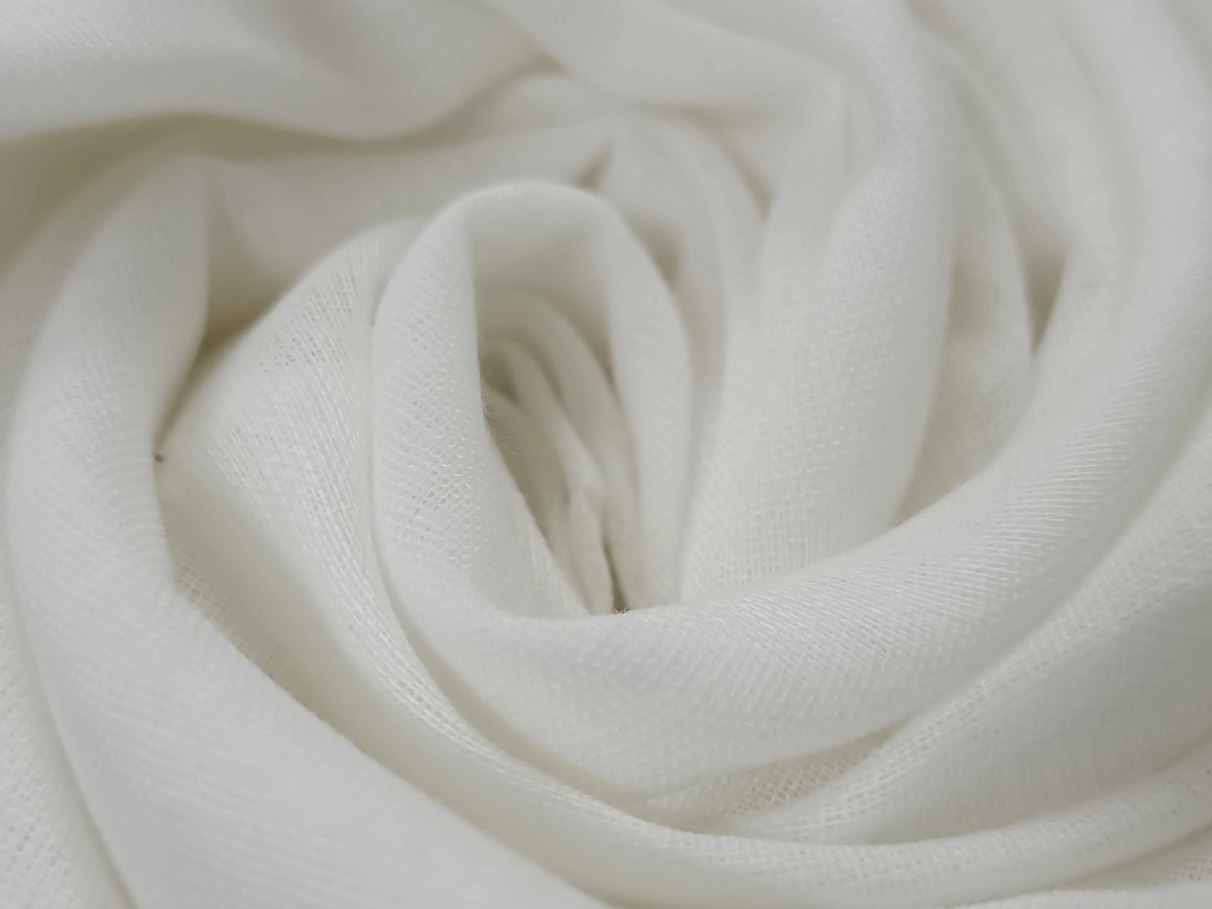 Custom Made Double Weave Muslin Cotton Cloth Ready For Dyeing Suitable