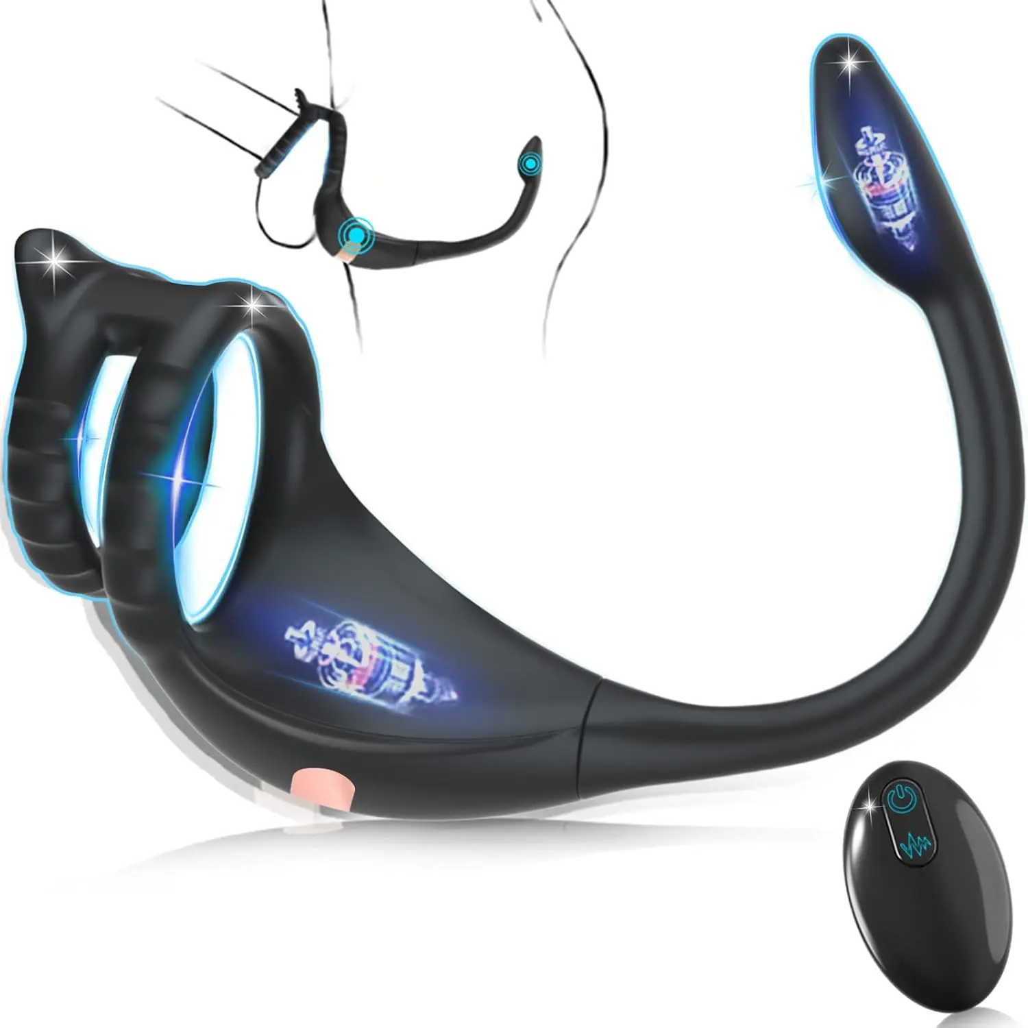 Vibrating Cock Ring Taint Stimulator