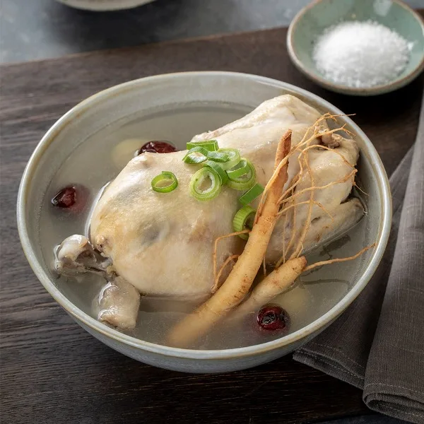 Korean Traditional Samgyetang Instant Chicken Soup With Ginseng