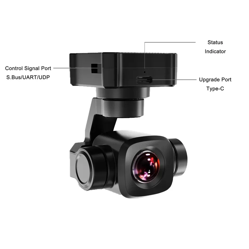 Siyi A8 Mini 4k 8mp Ultra Hd 6x Digital Zoom Gimbal Camera With 1/1.7 ...