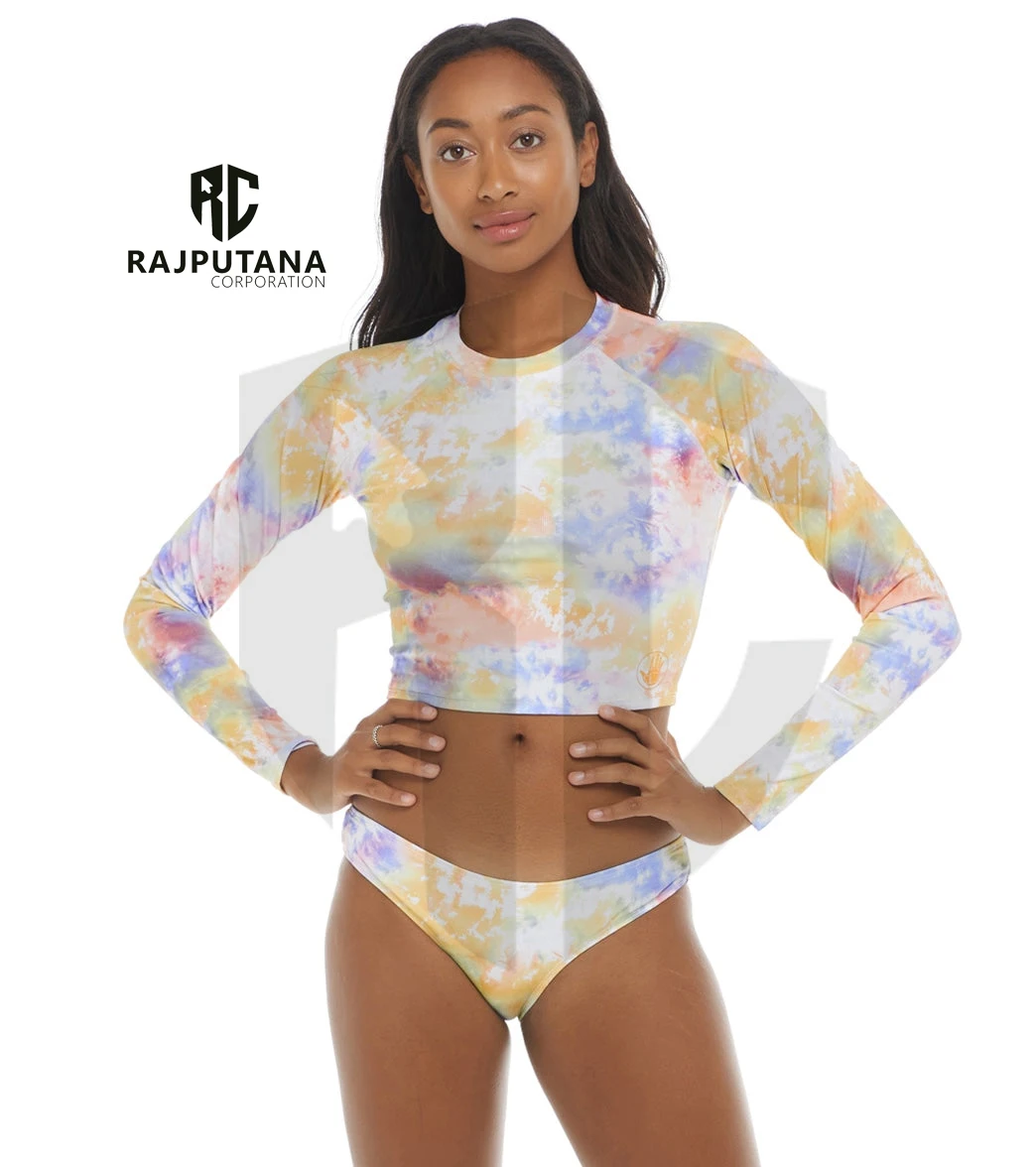 Sublimation Jogging Fitness Wear Cropped Compression Tee Shirt