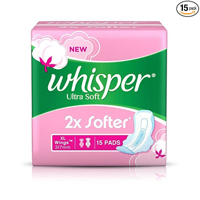 Whisper Ultra Clean Sanitary Pads For Women Xl+ 30 Napkinswhisper Ultra