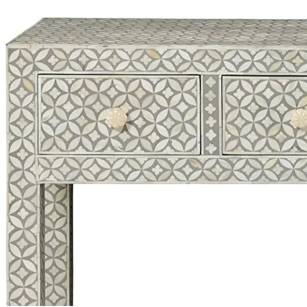 Splurge Worthy Bone Inlay Resin Table For Living Room Indian High End ...