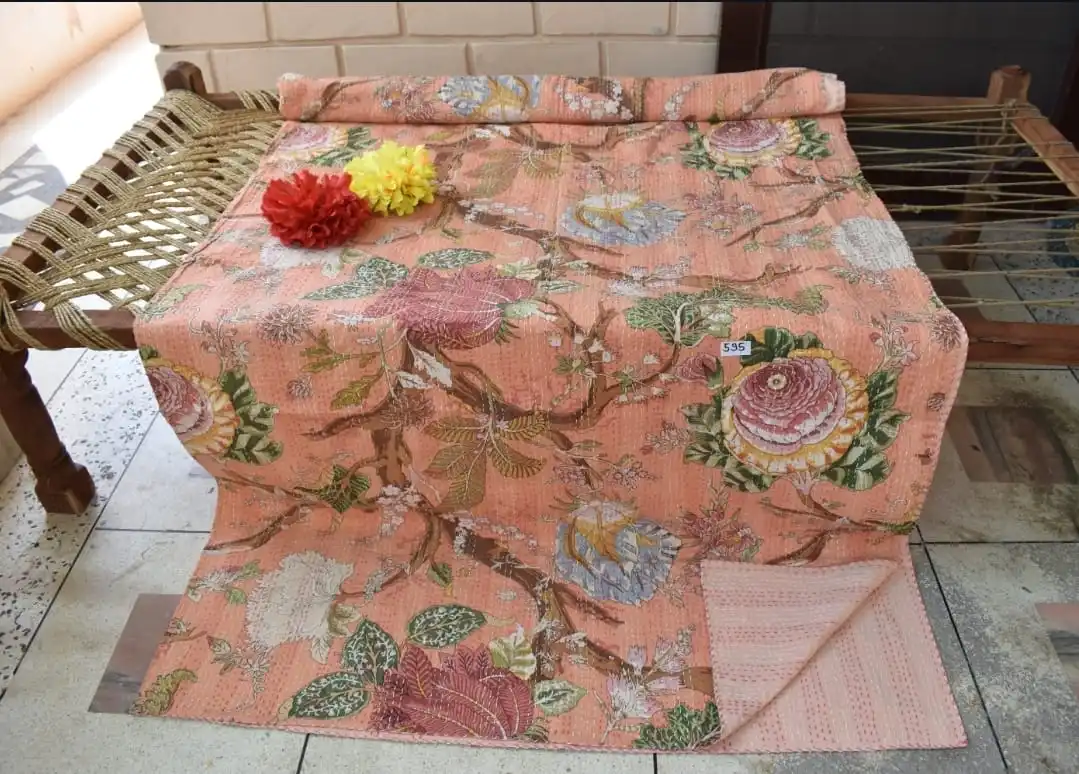 Custom Made Kantha Quilts For Home & Hotels Available In Wide Range Of