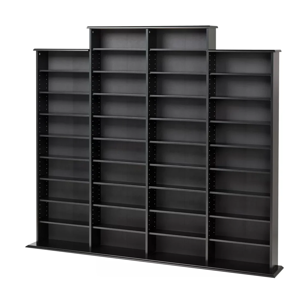Wall Mounted Cd Dvd Rack Media Storage Solid Wood Black Finish Buy