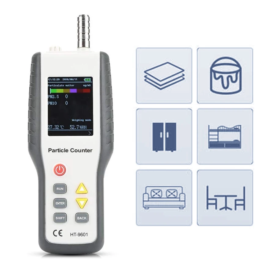 hti ht-9600 pm2.5 pm10 dust monitor particle detec