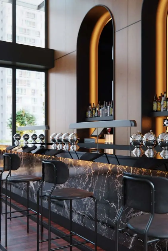 Custom Luxury Bar Counter Complete Setup With Customization Options Available Living Room