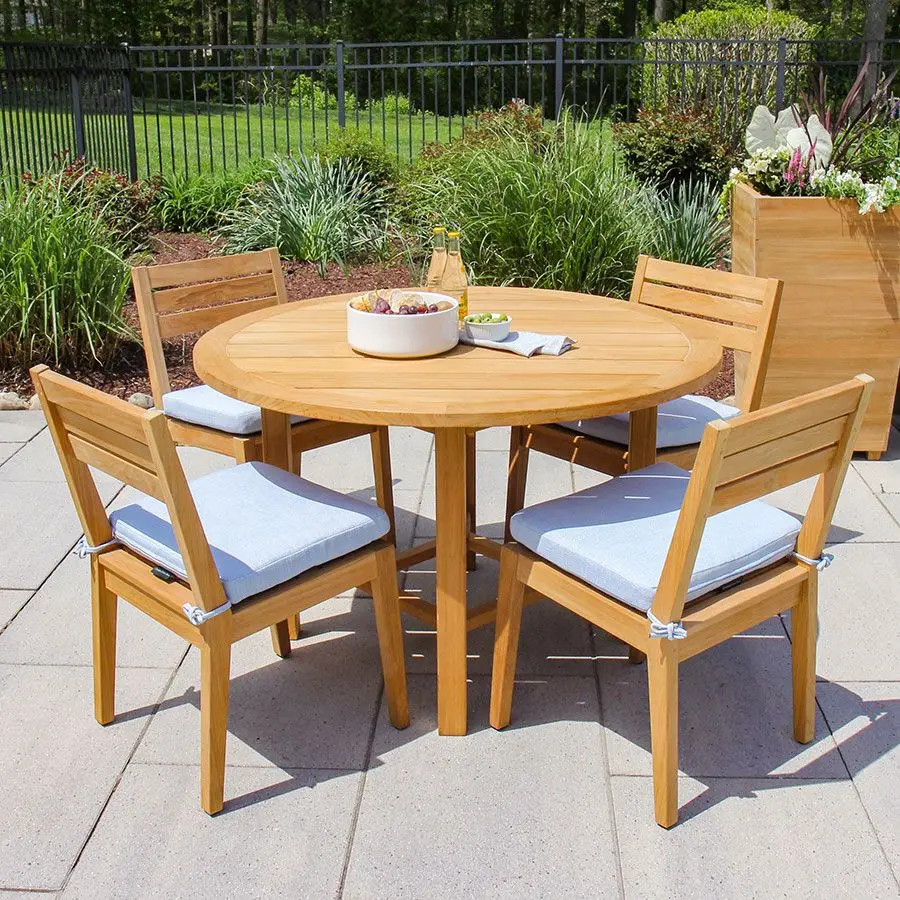 花园餐桌实心柚木材料现代柚木用餐户外家具豪华户外餐桌家具 Buy 花园餐桌户外餐桌柚木花园印尼柚木家具户外桌子户外圆桌,豪华户外餐桌花园桌