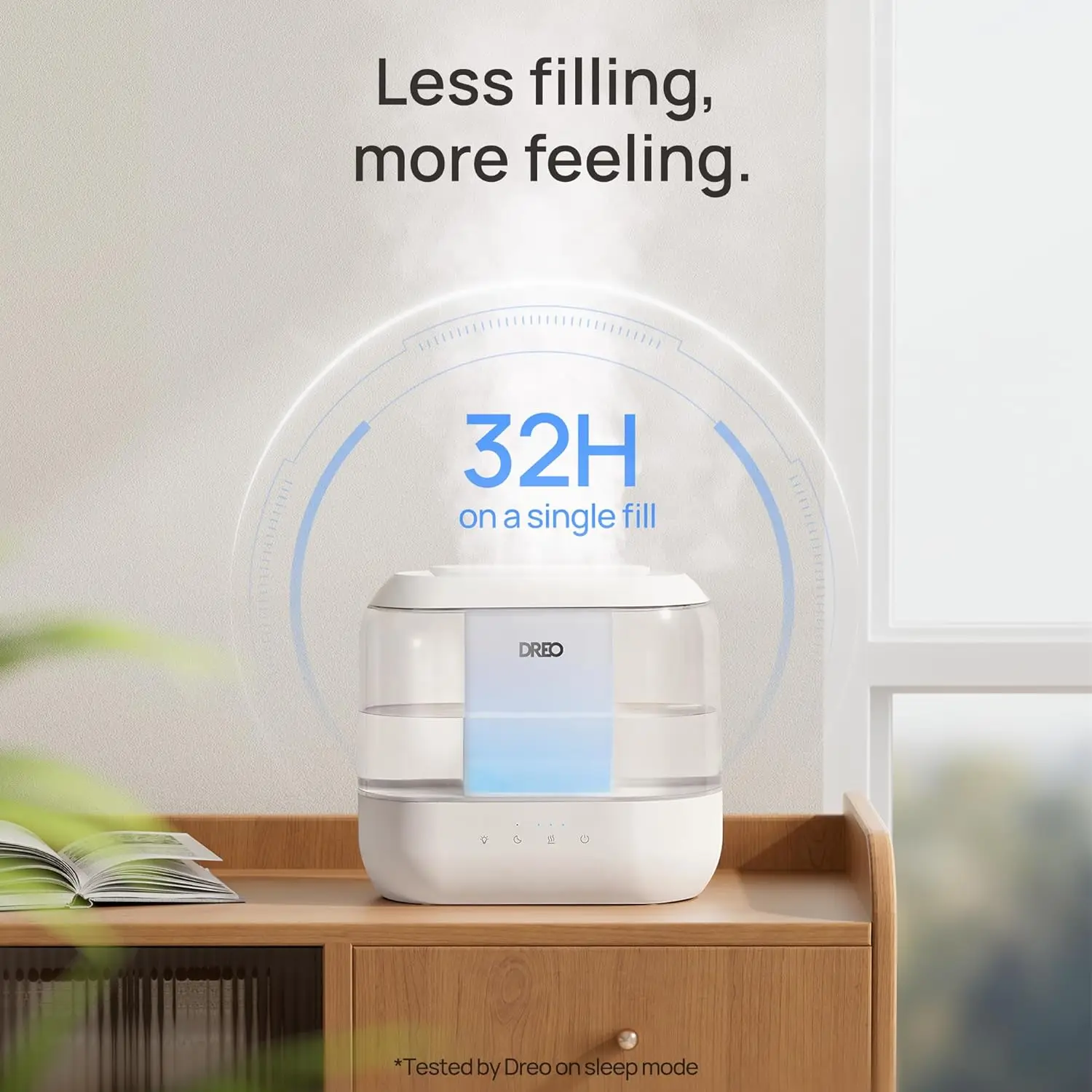 Humidifiers For Bedroom,Top Fill 4l Supersized Cool Mist Humidifier