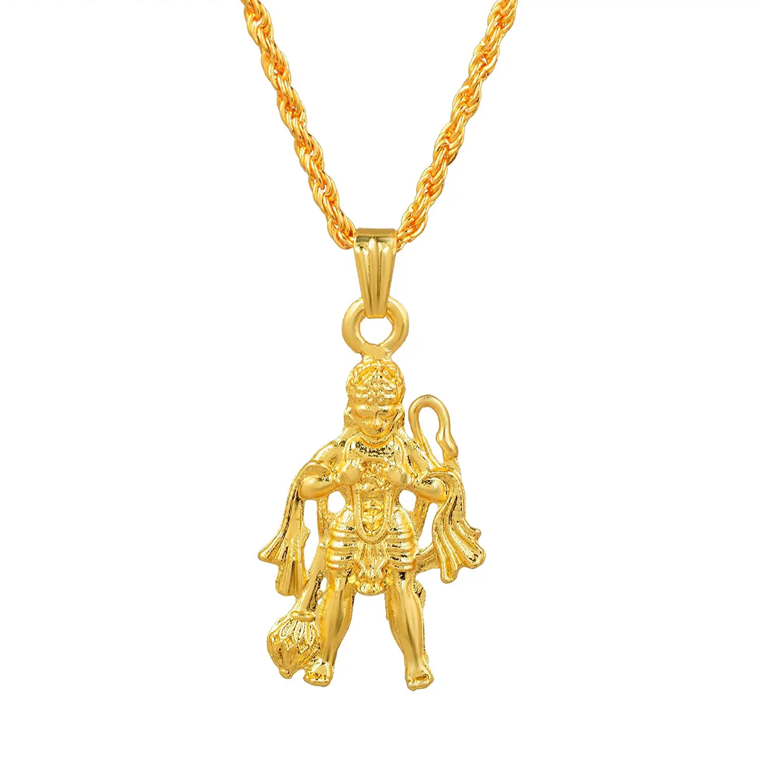 Gold Plated Brass Standing Indian Hindu 