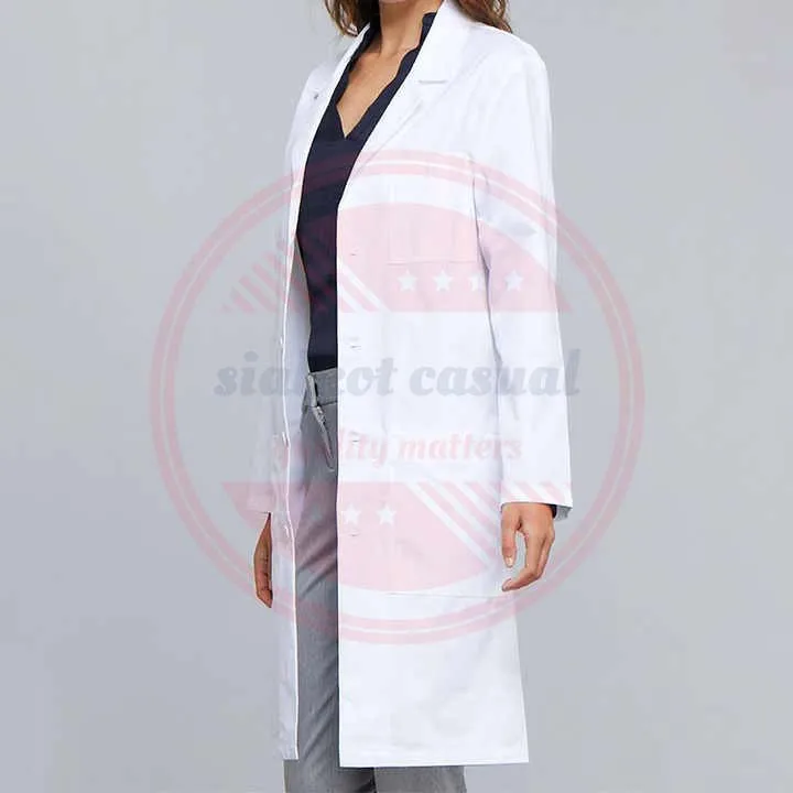 Custom Long Sleeves Hospital Uniform Lab Coat For Men Women Scrub Suits