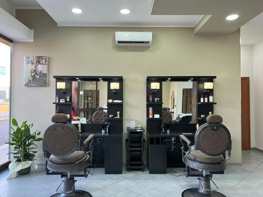 Made In Italy Classic Barber Station Urban Black For Cool Barber Shop