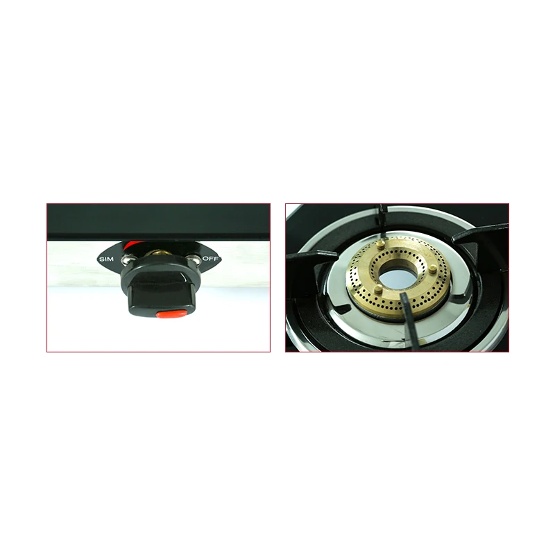 3 Burner Glass Top Gas Stove Black sp 2227 Buy Sparco Gas Stove