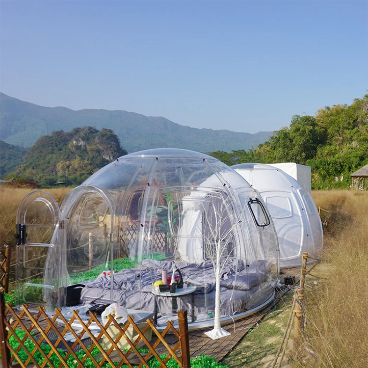 outdoor transparent 3.6M geodome geodesic geo small igloo house restaurant tent clear garden igloo dome tents for dning cafe