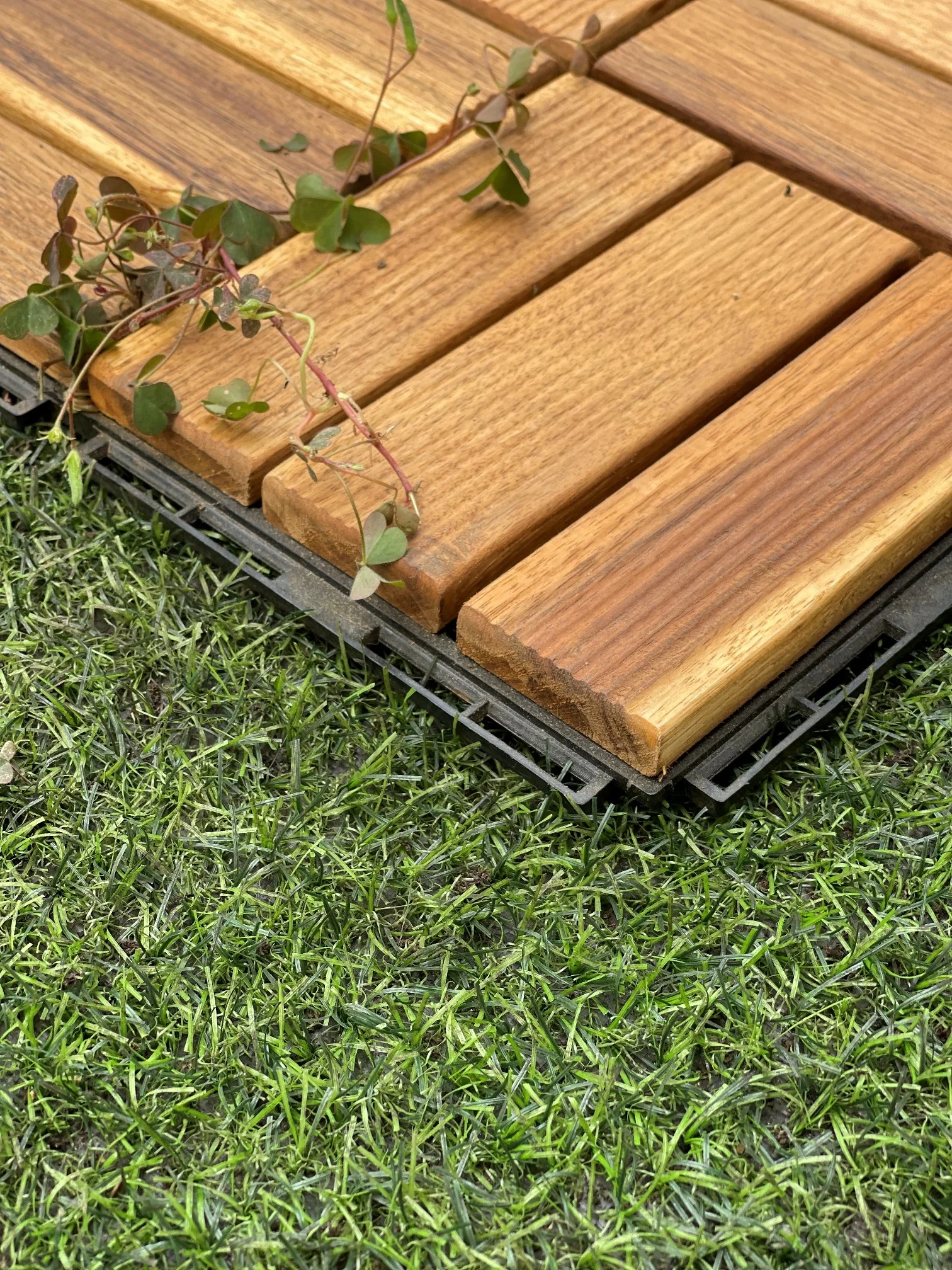 In Door Out Door Teak - Acacia Wood Decking Tiles 12 -20 Slats Anti ...