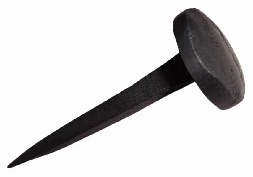 Hand Handmade Traditional Old Antique Wrought Iron Fancy Nail